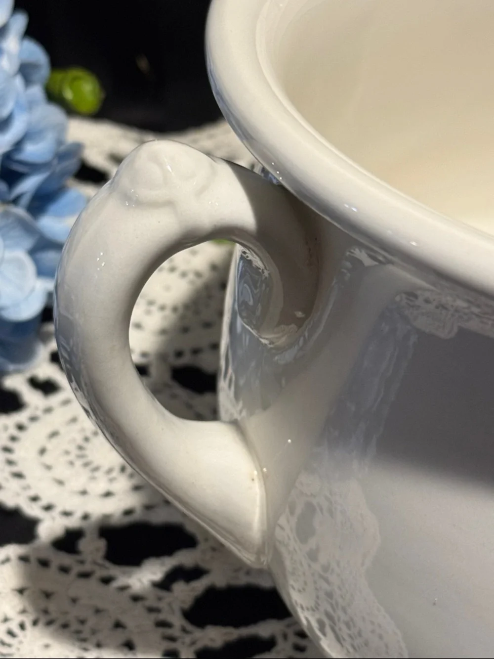 Chamber Pot by Homer Laughlin White Ceramic